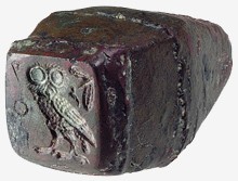 5th Century BC Athenian Owl Tetradrachm Iron Die