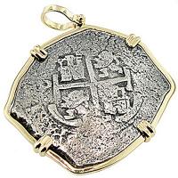 #6060 Piedmont Shipwreck 8 Reales Pendant