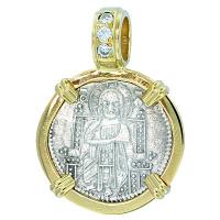 SOLD #6263 Venetian Jesus Christ Grosso Pendant ; Please Explore Our Byzantine Pendants For Similar Items.