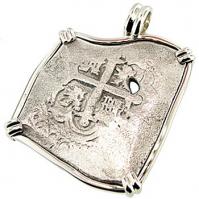#6791 Rooswijk Shipwreck 8 Reales Pendant