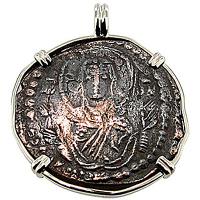 #6900 Virgin Mary & Jesus Christ Follis Pendant