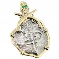 #7051 Consolacion Shipwreck 2 Reales Pendant