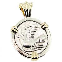 #7082 Sikyon Dove Triobol Pendant