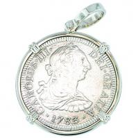 #7123 El Cazador Shipwreck 2 Reales Pendant