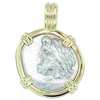 #7180 Zeus & Pan Triobol Pendant