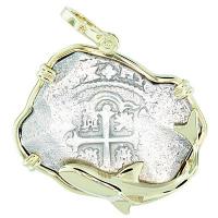 #7207 Spanish 1733 Fleet Shipwreck 8 Reales Pendant