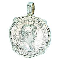 #7242 Hadrian & Pax Denarius Pendant
