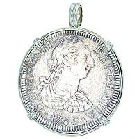 #7254 El Cazador Shipwreck 2 Reales Pendant