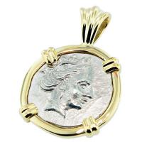 #7302 Nymph Histiaia Tetrobol Pendant