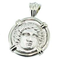 #7306 Larissa & Horse Drachm Pendant