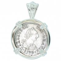 #7329 El Cazador Shipwreck 1/2 Real Pendant