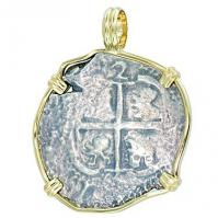 #7355 Consolacion Shipwreck 2 Reales Pendant