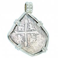 #7396 Spanish 1715 Fleet Shipwreck 4 Reales Pendant