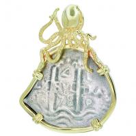 #7397 Consolacion Shipwreck 4 Reales Pendant