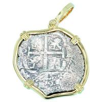 #7398 Consolacion Shipwreck 2 Reales Pendant