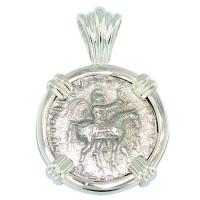 #7402 King Azes II Drachm Pendant