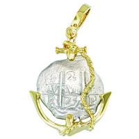 #7436 Consolacion Shipwreck 2 Reales Pendant