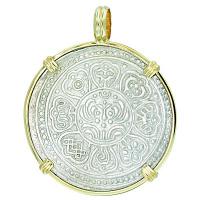 #7449 Tibetan Ga-Den Tanka Pendant