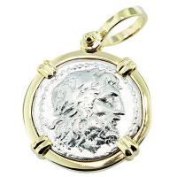 #7457 Poseidon & Nike Drachm Pendant