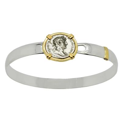 AD 117-138 Hadrian Coin men's bracelet