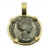  Roman AD 324-329, Saint Helena follis coin