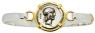 Roman Republic Apollo coin in gold and silver bracelet