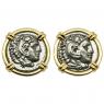 325-323 BC Alexander the Great coin gold cufflinks