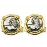 Greek 386-338 BC, Lion coins in gold cufflinks
