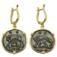 She-Wolf and Roma Nummus Earrings