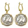 El Cazador shipwreck coin gold earrings