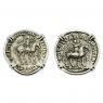 35-12 BC King Azes II on Horseback coins in white gold earrings