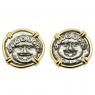 425-375 BC, Gorgon drachm coins in gold earrings