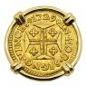 1729 Portuguese 400 Reis in gold earring