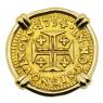 1734 Portuguese 400 Reis in gold earring