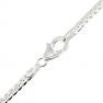 Beveled Oval Curb 2.9mm Sterling Silver Necklace
