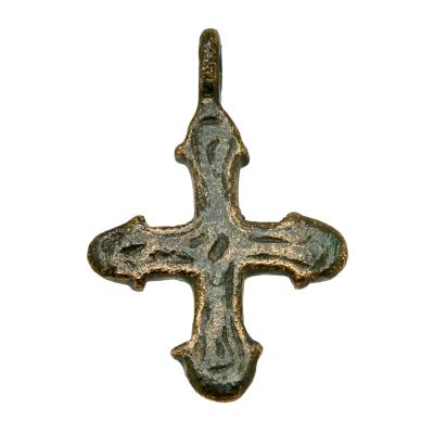 7th-11th Century Byzantine bronze cross
