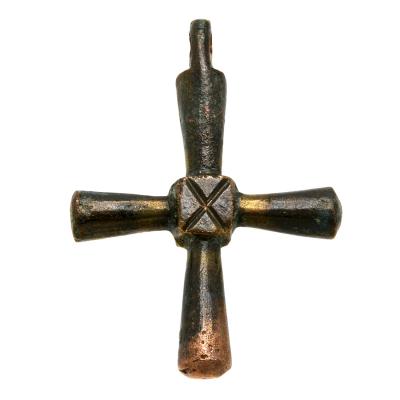 7th-11th Century Byzantine bronze cross