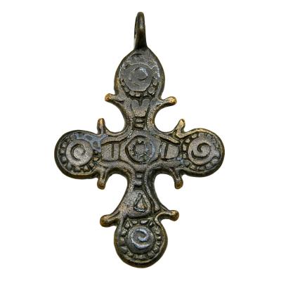 7th-11th Century Byzantine bronze cross