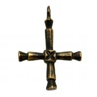 Byzantine Empire 6th-7th century, bronze cross pendant.