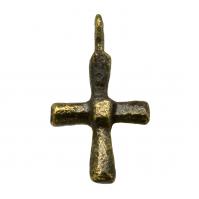 Byzantine Empire 6th-8th century, bronze cross pendant.