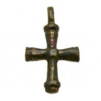 Byzantine Empire 8th-10th century, bronze cross pendant.