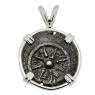 Holy Land Widows Mite in white gold pendant
