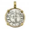 Antioch Crusader denier in gold pendant