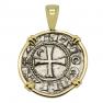 1163-1188 Crusader coin in gold pendant