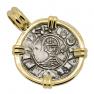 Antioch Crusader denier in gold pendant