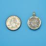 Pendant size next to a Quarter