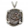 Holy Land Widows Mite in white gold pendant
