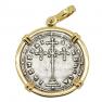 945-959 Constantine VII Miliaresion in gold pendant