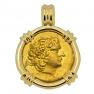 88-86 BC Alexander the Great stater in 18k pendant
