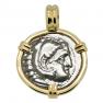 323-310 BC Alexander the Great coin in gold pendant